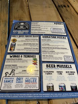 Menu photo 8 Voodoo Brewing Cincinnati, OH Menu photo 8 Voodoo Brewing Cincinnati, OH