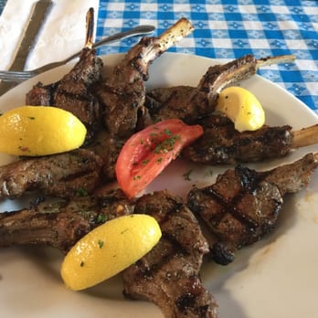 Georges Greek On Second - Lamb chops are excellent - Greek Near Me - Long Beach, California