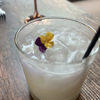 Krob Krua - Bankoknut with Empress Gin base -- refreshing and delicious. - Thai Near Me - Eugene, Oregon