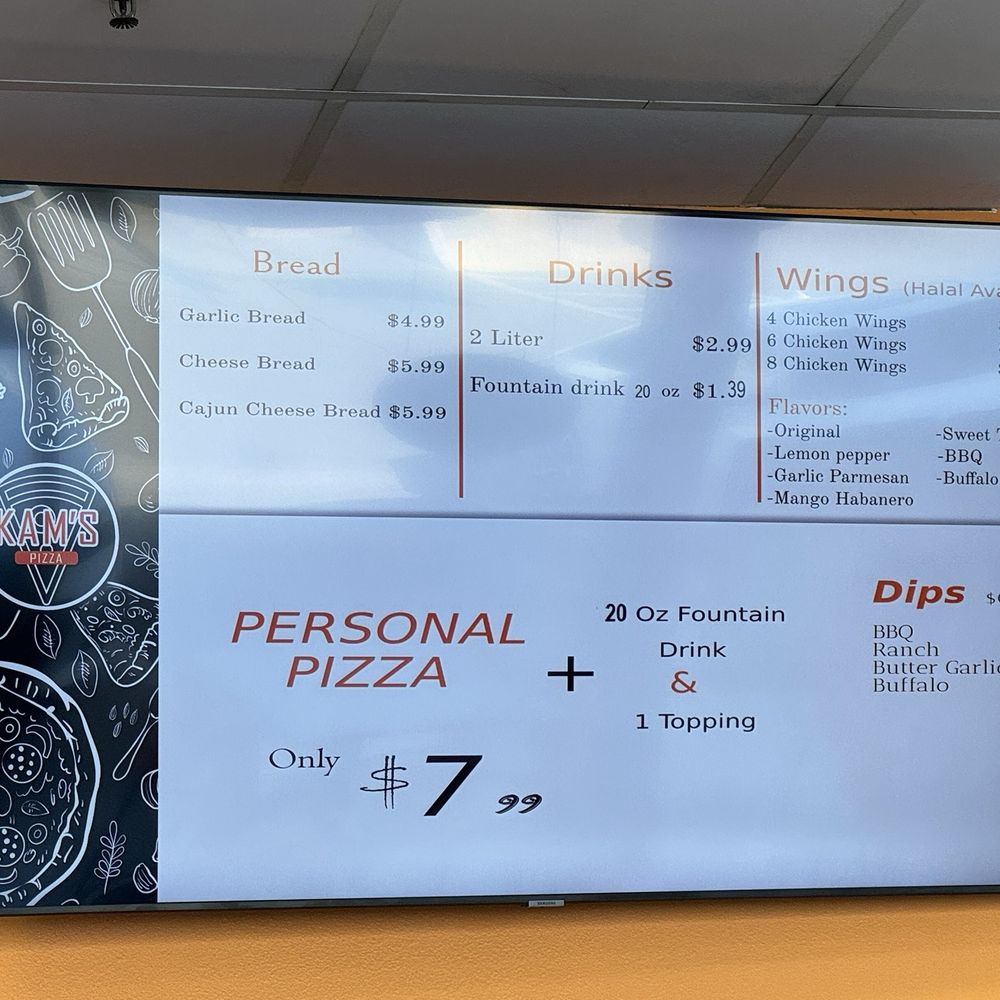 Kams Pizza - Sides menu - Pizza Near Me - Fresno, California