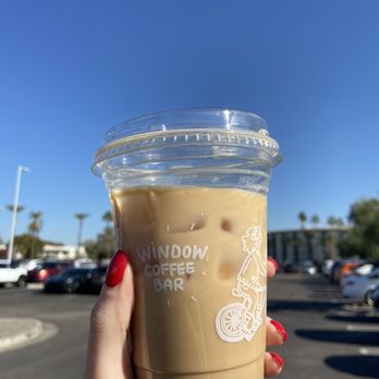 Window Coffee Bar - Small iced Burnt Cream latte - Coffee & Tea Near Me - Phoenix, Arizona Window Coffee Bar - Small iced Burnt Cream latte - Coffee & Tea Near Me - Phoenix, Arizona