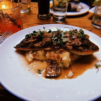 Bea - Fish special with mushroom sauce over mashed potatoes - Cocktail Bars Near Me - New York, New York Bea - Fish special with mushroom sauce over mashed potatoes - Cocktail Bars Near Me - New York, New York