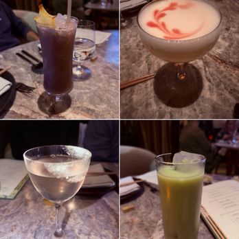 Animae - Clockwise from top left: MIDNIGHT IN MANILA; ARTEMIS; MELON MILK TEA; GRAPE EXPECTATIONS - Asian Fusion Near Me - San Diego, California