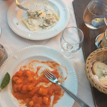 Saraceno d'Oro - It was so delicious I forgot to take a picture before! This is Gnocci with mozzarella and tomatoes and the Ravioli with ricotta and spinach. - Italian Near Me - Positano, SA Saraceno d'Oro - It was so delicious I forgot to take a picture before! This is Gnocci with mozzarella and tomatoes and the Ravioli with ricotta and spinach. - Italian Near Me - Positano, SA