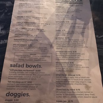 Black Sheep - The menu - Burgers Near Me - Springfield, Missouri