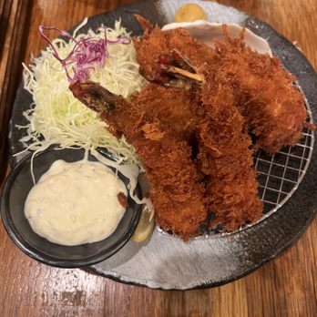 Tonkatsu Tamafuji - 1/2 shrimp, 1/2 oyster tonkatsu - Japanese Near Me - Honolulu, Hawaii Tonkatsu Tamafuji - 1/2 shrimp, 1/2 oyster tonkatsu - Japanese Near Me - Honolulu, Hawaii