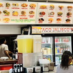 Taco Jalisco - Menu and counter