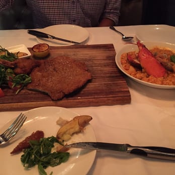 Dolce Italian - Veal Milanese and Seafood Risotto with Lobster - Italian Near Me - Miami Beach, Florida Dolce Italian - Veal Milanese and Seafood Risotto with Lobster - Italian Near Me - Miami Beach, Florida