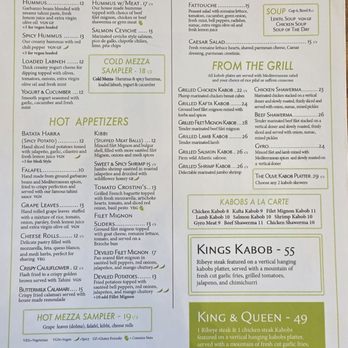 The Olive Restobar - Menu - Mediterranean Near Me - Downey, California