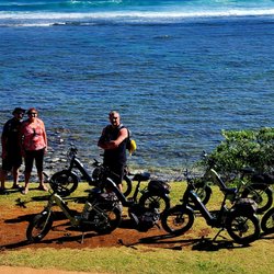 Eco Ebikes Kauai - Stopped at a local stand for fresh pineapple and a coconut