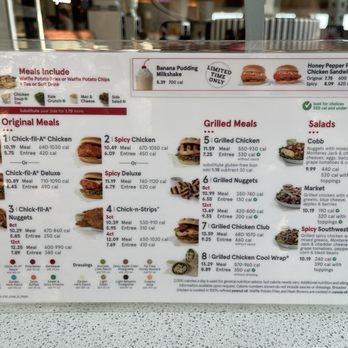 Chick-fil-A - menu - Fast Food Near Me - Troy, Michigan