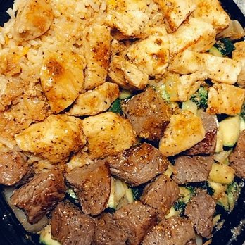 Hibachi On Time - Combination plate chicken & steak - Japanese Near Me - San Bernardino, California Hibachi On Time - Combination plate chicken & steak - Japanese Near Me - San Bernardino, California