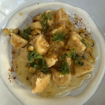 Cento Pasta Bar - Sweet corn agnolotti - Italian Near Me - Los Angeles, California Cento Pasta Bar - Sweet corn agnolotti - Italian Near Me - Los Angeles, California