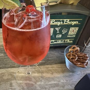Lucy's Burger Bar - Tart Cherry Spritz - Burgers Near Me - Denver, Colorado
