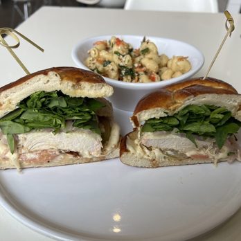 The Mixx - Pretzel Chicken Sando with Pasta Salad - Sandwiches Near Me - Kansas City, Missouri The Mixx - Pretzel Chicken Sando with Pasta Salad - Sandwiches Near Me - Kansas City, Missouri