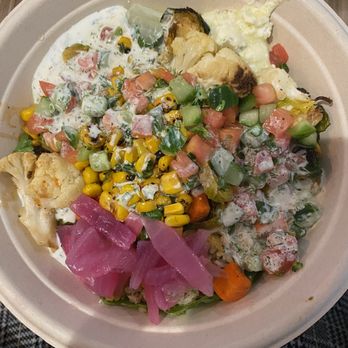 CAVA - Make your own bowl. I chose to make a veggie bowl. - Mediterranean Near Me - Houston, Texas CAVA - Make your own bowl. I chose to make a veggie bowl. - Mediterranean Near Me - Houston, Texas