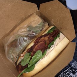 BLT Hoagie with turkey BLT Hoagie with turkey