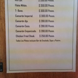 Restaurante La Trinidad RV Ranch - Tasty menu