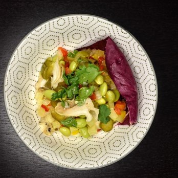 Otto - Whelk Ceviche (Mango, cilantro, jalapeno, cucumber, edamame and Yuzu dressing) - Japanese Near Me - Montreal, Quebec Otto - Whelk Ceviche (Mango, cilantro, jalapeno, cucumber, edamame and Yuzu dressing) - Japanese Near Me - Montreal, Quebec