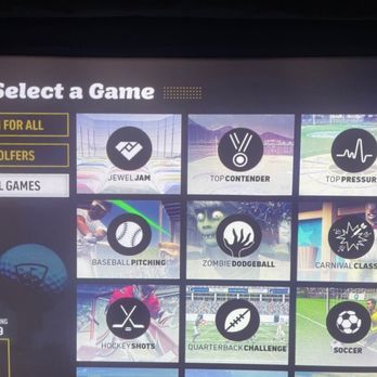 Good Game powered by Topgolf Swing Suite - Game Menu - Arcades Near Me - Atlanta, Georgia