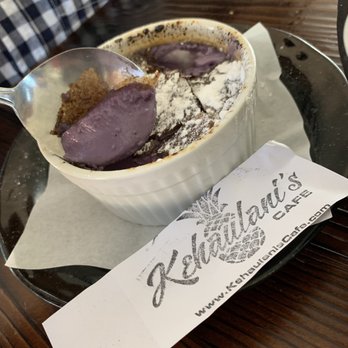 Kehaulani's Cafe - Ube creme brulee - Breakfast & Brunch Near Me - Vallejo, California Kehaulani's Cafe - Ube creme brulee - Breakfast & Brunch Near Me - Vallejo, California