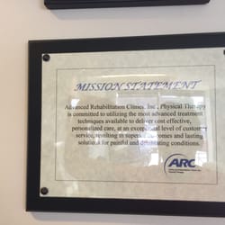 ARC Physical Therapy - ARC Mission Statement.