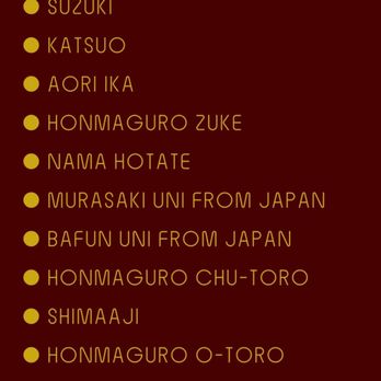Sushi Bar Maumi - Menu - Japanese Near Me - Vancouver, British Columbia Sushi Bar Maumi - Menu - Japanese Near Me - Vancouver, British Columbia