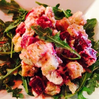 Holly's Eventful Dining - Roasted Beet, Ricotta, Panzanella, Cioppolini Vinaigrette - Diners Near Me - Knoxville, Tennessee Holly's Eventful Dining - Roasted Beet, Ricotta, Panzanella, Cioppolini Vinaigrette - Diners Near Me - Knoxville, Tennessee