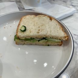Roasted hummus sandwich