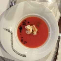 Osteria La Pace - Mazzancolle su gazpacho