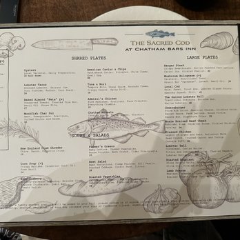 The Sacred Cod - 7/4/23, menu - Cocktail Bars Near Me - Chatham, Massachusetts The Sacred Cod - 7/4/23, menu - Cocktail Bars Near Me - Chatham, Massachusetts