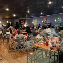 A place packed well beyond the 50% safe Covid limit. A place packed well beyond the 50% safe Covid limit.