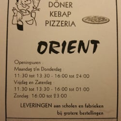 Eethuis Orient Tongeren - Openingsuren + adres