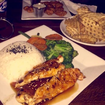 Whiskey Bar Kitchen - Teriyaki chicken and waffle fries - Pubs Near Me - Augusta, Georgia