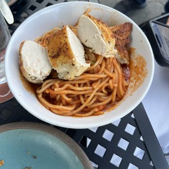 Josephine - Excellent kids spaghetti with chicken. Simple traditional fav - Italian Near Me - Jacksonville, Florida