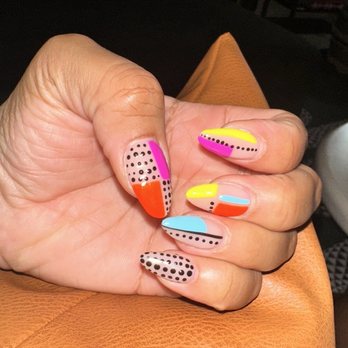 Aloha Nail Lounge - Builder gel with gel polish and design - Nail Salons Near Me - Washington, DC, District of Columbia
