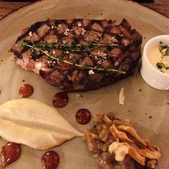 Van Speyk - 28 day dry aged rib eye - Modern European Near Me - Amsterdam, New Hampshire Van Speyk - 28 day dry aged rib eye - Modern European Near Me - Amsterdam, New Hampshire