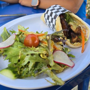 Jettywave Distillery - Gyro. Both the salad and gyro were delicious. Left me wanting more! - Distilleries Near Me - Half Moon Bay, California