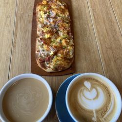 Mo Java Cafe & Roasting - Breakfast Flatbread with delicious coffees! Different flavors every month.