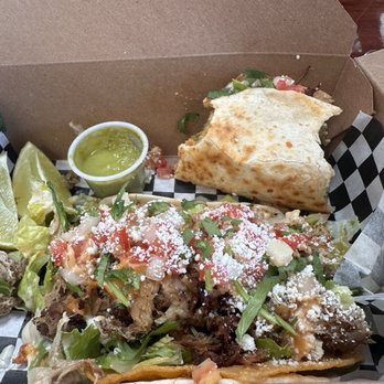Texicano - Tacos locos with carnitas and Pablano crema - Tex-Mex Near Me - Portland, Oregon