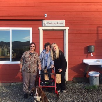 Stepladder Ranch & Creamery - Frank posing with us in front of the Tasting Room - Ranches Near Me - Cambria, California Stepladder Ranch & Creamery - Frank posing with us in front of the Tasting Room - Ranches Near Me - Cambria, California