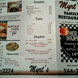 Myrts - Menu #1 of 2