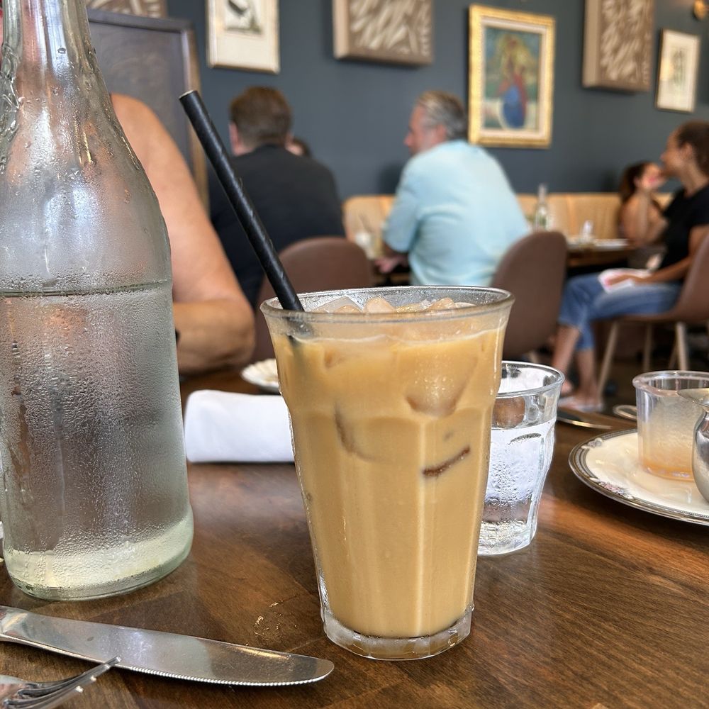 Maison Cafe & Market - Cold brew with Carmel sauce and milk - French Near Me - Dana Point, California