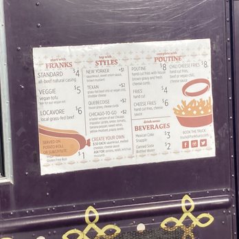 Franktuary Truck - Menu - Food Trucks Near Me Franktuary Truck - Menu - Food Trucks Near Me