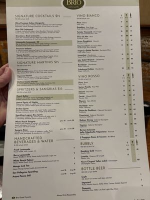 Menu photo 4 Brio Italian Grille Tampa, FL Menu photo 4 Brio Italian Grille Tampa, FL
