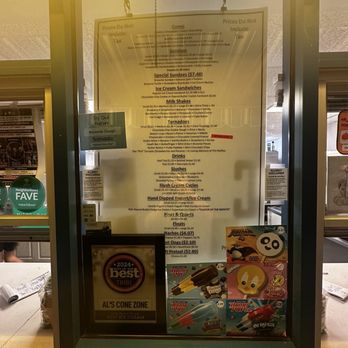 Al's Cone Zone - Menu - September 2025 - Ice Cream & Frozen Yogurt Near Me - Clairton, Pennsylvania Al's Cone Zone - Menu - September 2025 - Ice Cream & Frozen Yogurt Near Me - Clairton, Pennsylvania