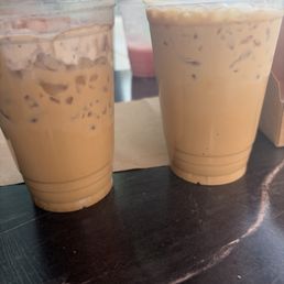 Banana latte & Vanilla latte Banana latte & Vanilla latte
