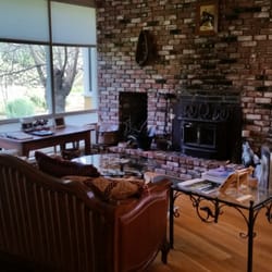 Rustridge Ranch Bed & Breakfast - Living Room and Fireplace