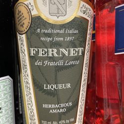 Cedar Hills Liquor - Fernet amaro