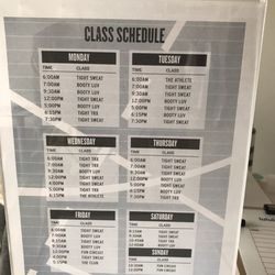 Schedule